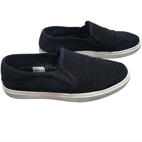 Black Perforated Slip On Sneaker - Picture 4 of 6